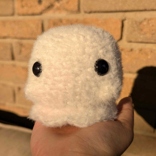 Crochet Fluffy Ghost